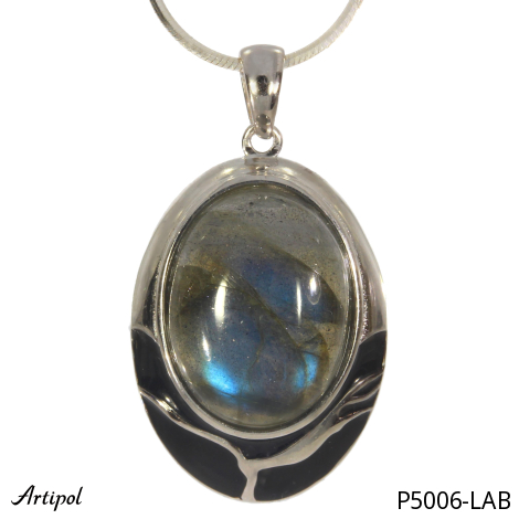 Pendentif P5006-LAB en Labradorite véritable