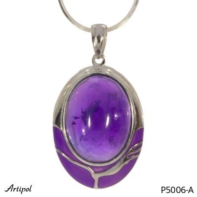 Pendant P5006-A with real Amethyst