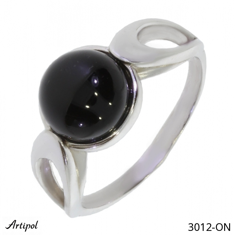 Ring 3012-ON mit echter Schwarzem Onyx