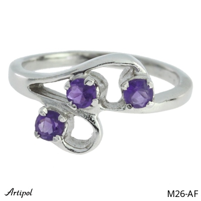 Ring M26-AF with real Amethyst
