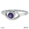 Ring M23-AF with real Amethyst faceted