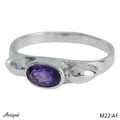 Ring M22-AF mit echter Amethyst