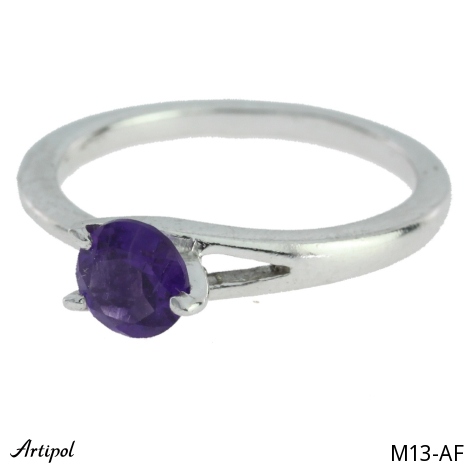Ring M13-AF mit echter facettiertem Amethyst