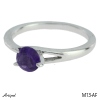Ring M13-AF with real Amethyst