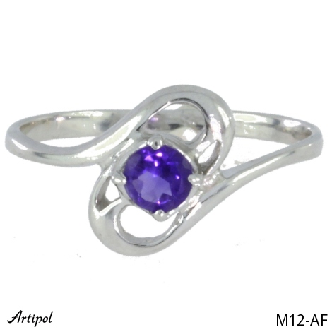 Bague M12-AF en Améthyste véritable