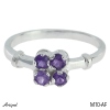 Ring M10-AF with real Amethyst