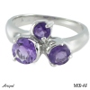 Ring M09-AF with real Amethyst