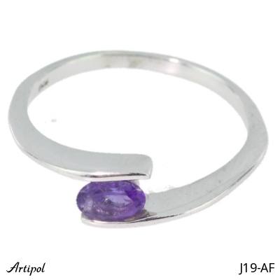Ring J19-AF with real Amethyst