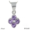 Pendant PF06-AF with real Amethyst faceted