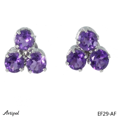 Earrings EF29-AF with real Amethyst