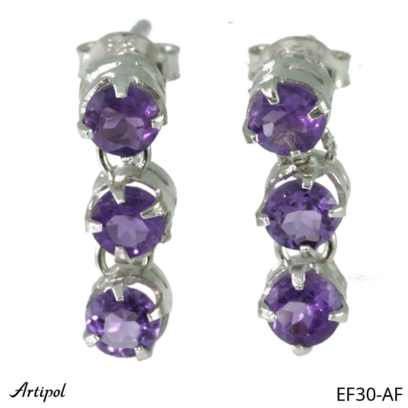 Ohrringe EF30-AF mit echter Amethyst