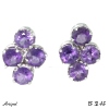 Ohrringe EF32-AF mit echter Amethyst