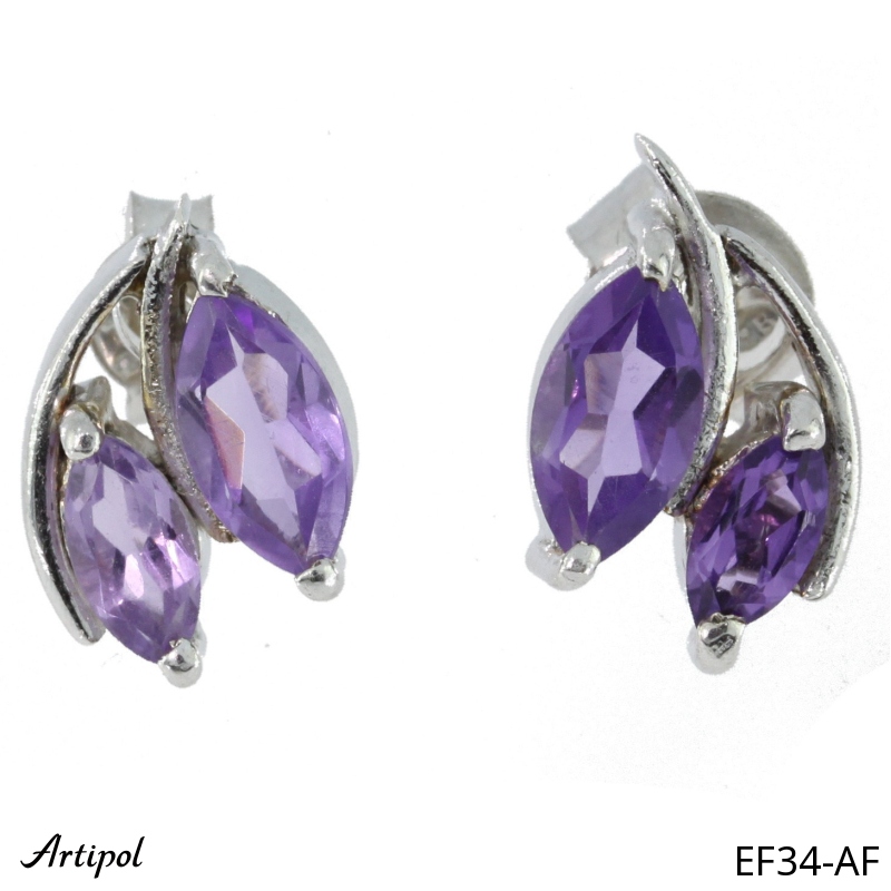 Ohrringe EF34-AF mit echter Amethyst