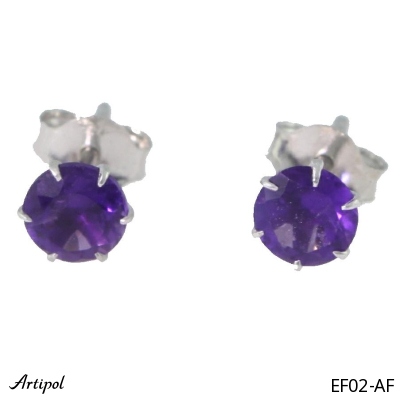 Boucles d'oreilles EF02-AF en Amethyste véritable
