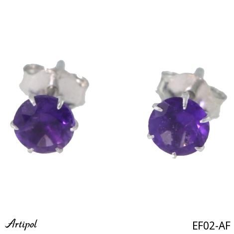 Earrings EF02-AF with real Amethyst