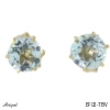 Earrings EF02-TBV with real Blue topaz