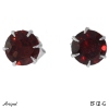 Earrings EF02-G with real Garnet