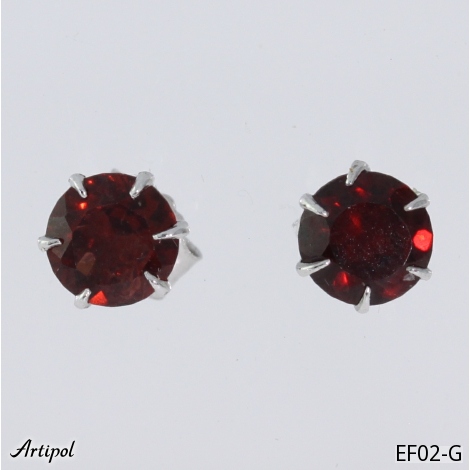 Ohrringe EF02-G mit echter Granat