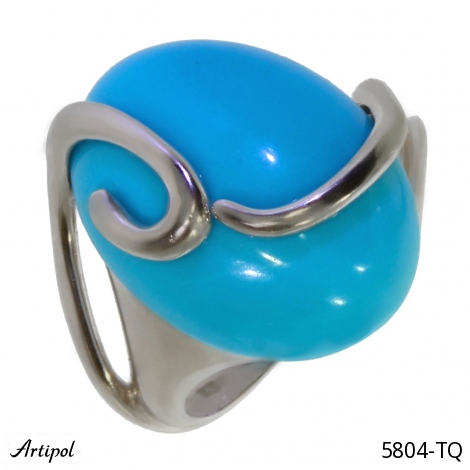 Bague 5804-TQ en Turquoise véritable