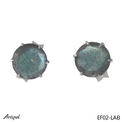 Earrings Ef02-LAB with real Labradorite