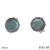Earrings EF02-LAB with real Labradorite
