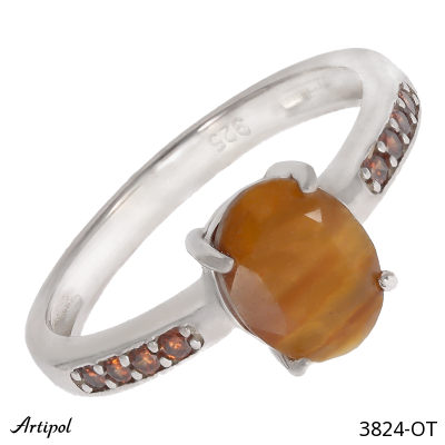 Ring 3824-OT with real Tiger Eye