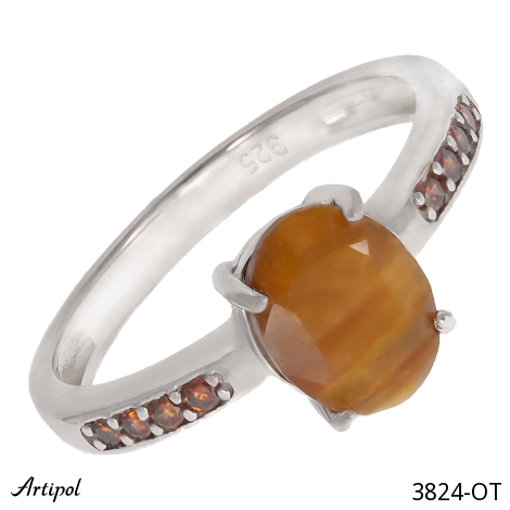 Ring 3824-OT with real Tiger’s Eye