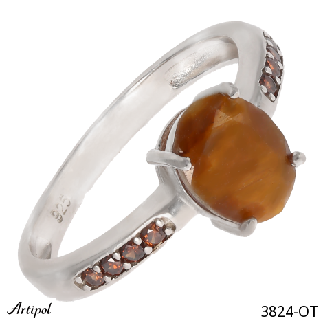 Ring 3824-OT with real Tiger’s Eye