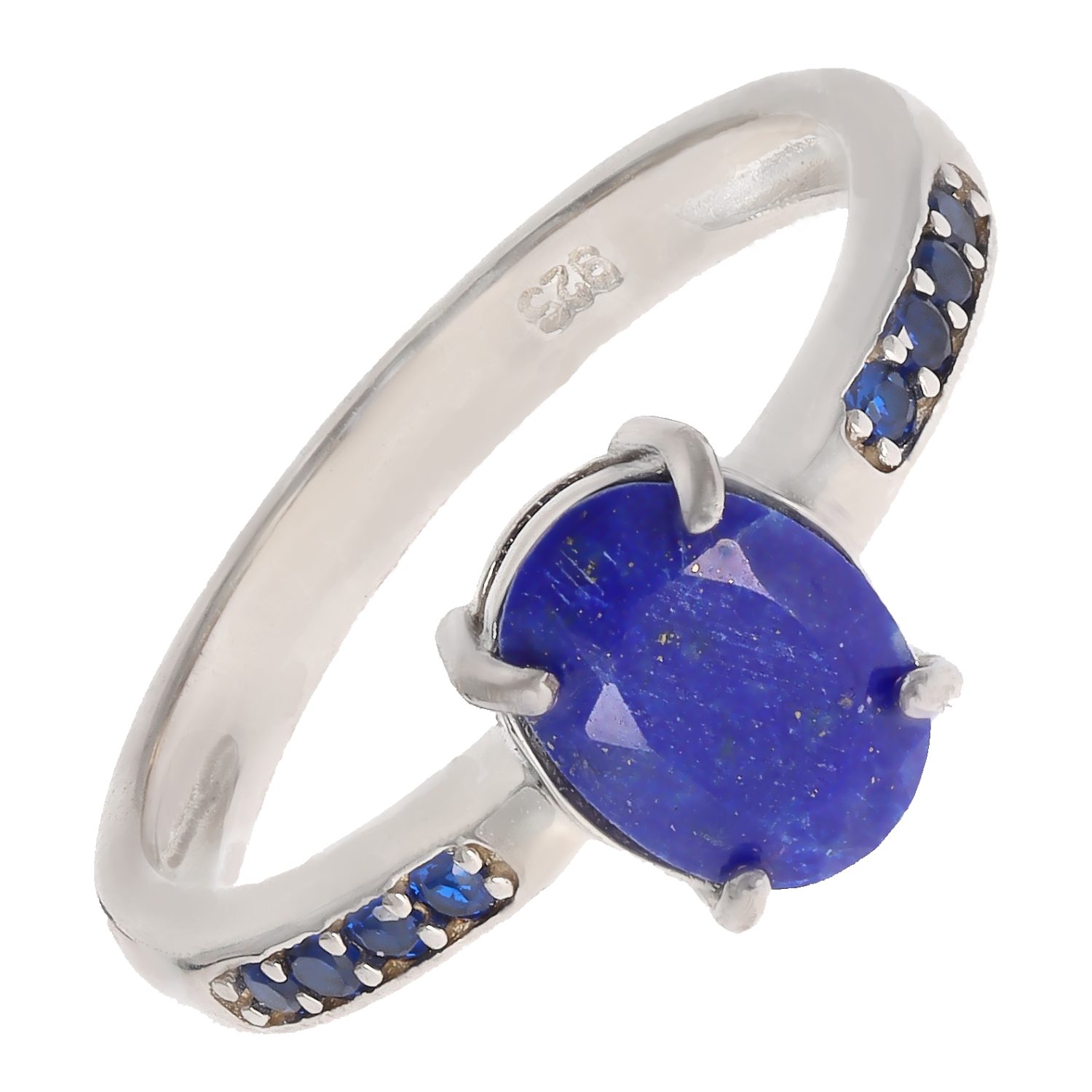 Collier Pendentif Doré Vieilli Avec Lapis-lazuli Bleu Véritable Et Nacre - Modèle Unique SB22
