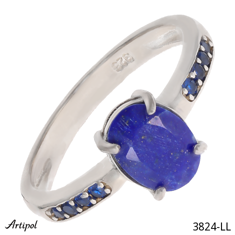 Ring 3824-LL with real Lapis lazuli