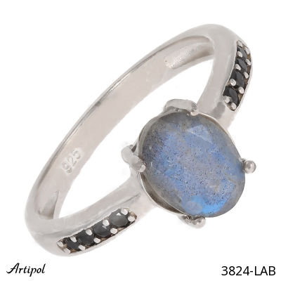 Ring 3824-LAB with real Labradorite