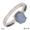 Ring 3824-LAB with real Labradorite