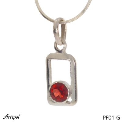 Pendant PF01-G with real Garnet