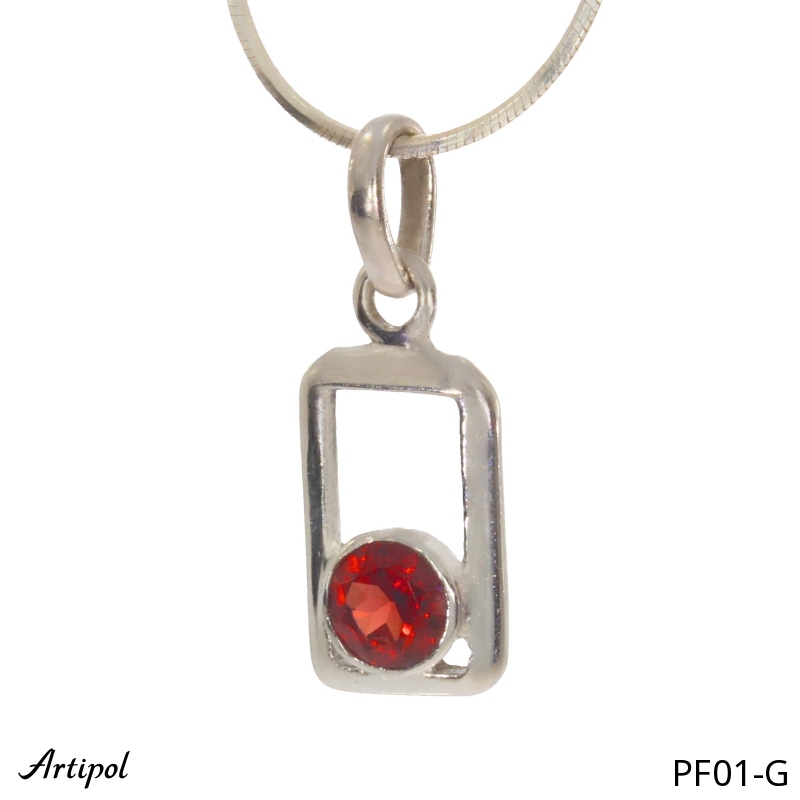 Pendant PF01-G with real Garnet