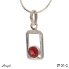 Pendant PF01-G with real Garnet