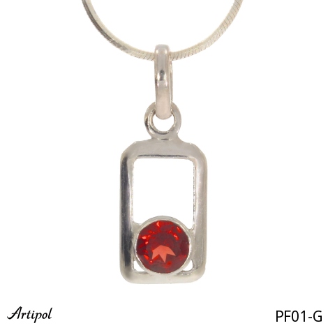 Pendant PF01-G with real Garnet