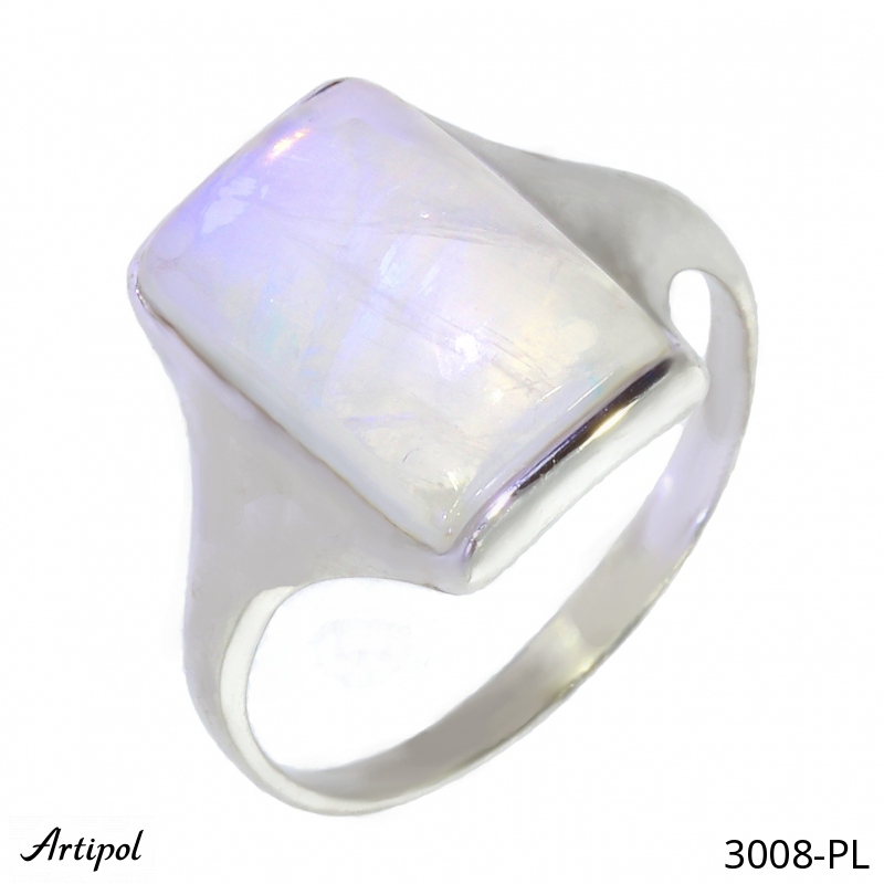Ring 3008-PL with real Moonstone