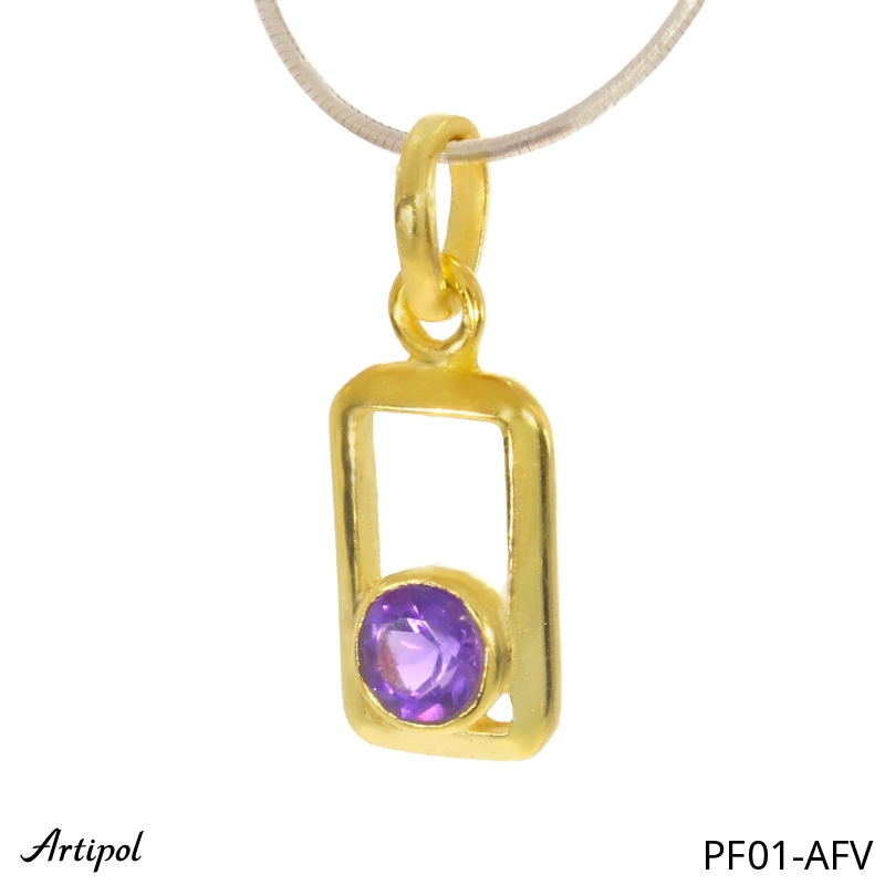 Pendentif PF01-AFV en Amethyste véritable