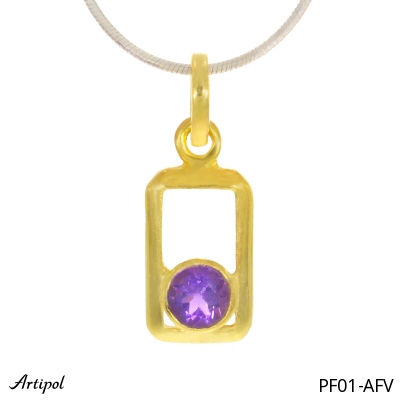 Pendant PF01-AFV with real Amethyst