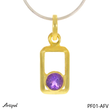 Pendentif PF01-AFV en Améthyste véritable