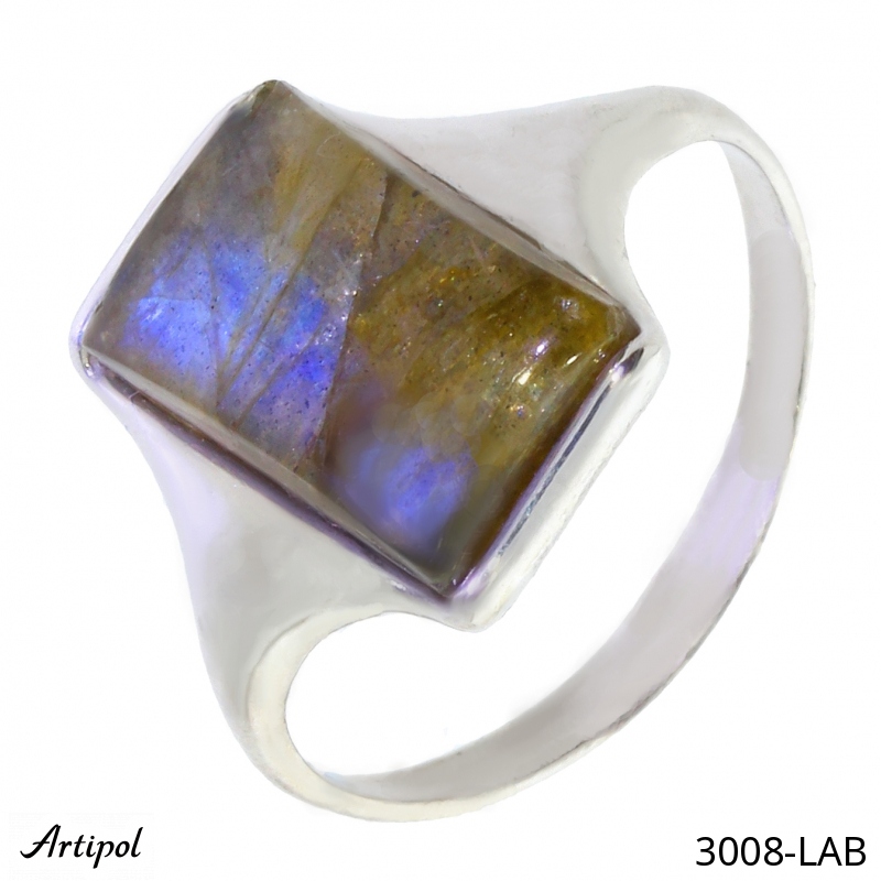 Ring 3008-LAB with real Labradorite