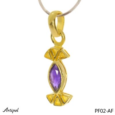 Pendant PF02-AF with real Amethyst faceted