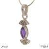 Pendant PF02-A with real Amethyst