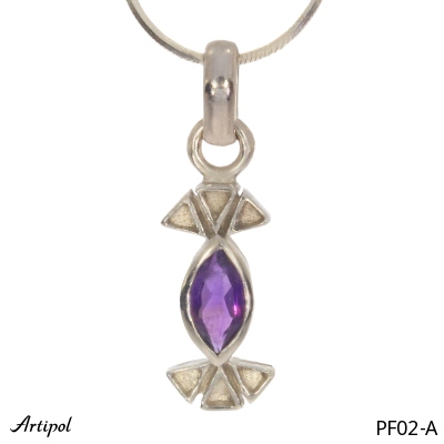 Pendant PF02-A with real Amethyst
