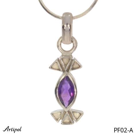 Pendentif PF02-A en Améthyste véritable