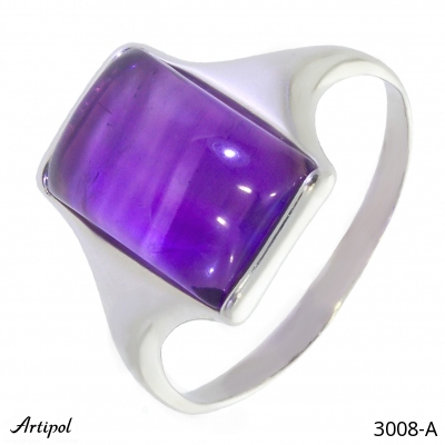 Ring 3008-A with real Amethyst