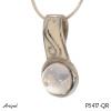 Pendentif P3417-QR en Quartz rose véritable