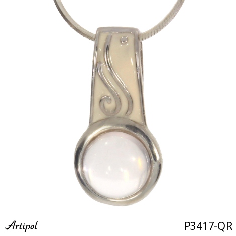 Pendant P3417-QR with real Rose Quartz