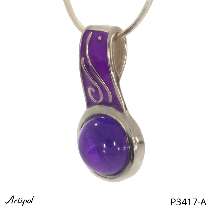 Pendant P3417-A with real Amethyst