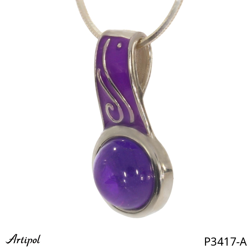 Pendentif P3417-A en Améthyste véritable